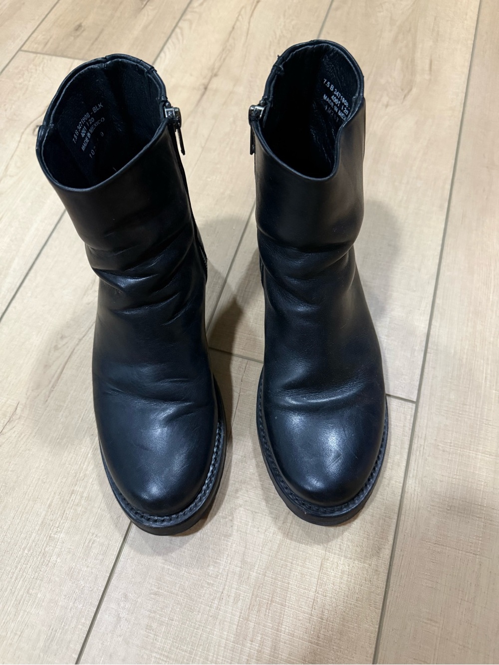 Frye Veronica Inside Zip Boots Black Size 7.5